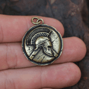 SPARTA, SPARTAN WARRIOR, PENDANT, ZINC, ANT.BRASS - ALL PENDANTS, OUR PRODUCTION