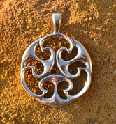 CELTIC KNOT OF LIFE, REPLICA, I. CENTURY, PENDANT, BRONZE - BRONZE HISTORICAL JEWELS