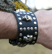 ROCKER, LEATHER BRACELET XXV - LEDERARMBÄNDER