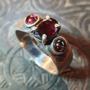 CITTADELLA, RING, GARNET, SILVER 925 - RINGS WITH GEMSTONES, SILVER