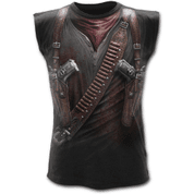 HOLSTER WRAP - ALLOVER SLEEVELESS T-SHIRT BLACK - MEN'S T-SHIRTS, SPIRAL DIRECT