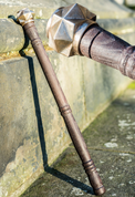 BULAWA, BRONZE MACE WITH WOODEN SHAFT - AXES, POLEWEAPONS