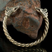 DREKI, VIKING DRACHEARMBAND, BRONZE - WIKINGER, SLAWISCHE, KELTISCHE ARMBÄNDER - BRONZE