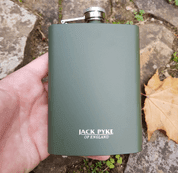 HIP FLASK, STAINLESS STEEL, 8 OZ/235 ML - FOOD - CUTLERY, MESS TINS