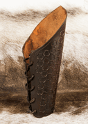 LEATHER BRACER IN A VIKING STYLE - LEATHER ARMOUR/GLOVES