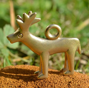 CELTIC STAG PENDANT, LA TENE, OPPIDUM STRADONICE, REPLICA, BRONZE - ANHÄNGER, HALSKETTEN