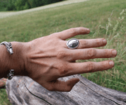 DEER TRACK, SILVER RING - RINGS