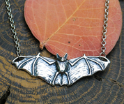 NOCTOR - BAT, NECKLACE, SILVER - PENDANTS