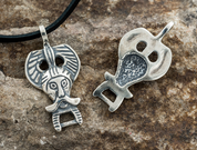 ODIN, SILBERNER TALISMAN, REPLIK AUS RIBE, DÄNEMARK, AG 925 - ANHÄNGER - SCHMUCK, SILBER