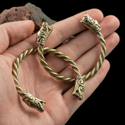 VIKING WOLF, BRACELET FROM BURG, SWEDEN, BRONZE - HISTORISCHEN REPLIKEN AUS BRONZE