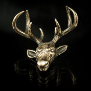 DEER HEAD, PENDANT, BRONZE - BRONZE HISTORICAL JEWELS