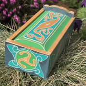 LA TÉNE, CELTIC WOODEN BOX, REPLICA - GEDECKE UND GESCHIRR