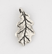 OAK LEAF, PENDANT, STERLING SILVER - PENDANTS