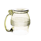 BEER GLASS, GREEN, HISTORICAL REPLICA - HISTORICAL GLASS