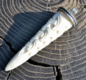 CARVED ANTLER PENDANT, VIKING STYLE, STERLING SILVER - PENDANTS