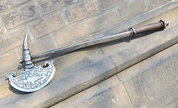 GERMAN HORSEMAN'S AXE, ETCHED, REPLICA - AXT, SCHLAGWAFFEN