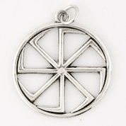 KOLOVRAT, SLAWISCHER TALISMAN AUS SILBER, AG 925 - ANHÄNGER - SCHMUCK, SILBER