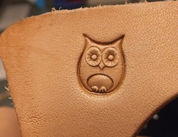 OWL, LEATHER STAMP - LEATHER STAMPS