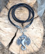 PENDRAGON, DRAGON PENDANT, LEATHER BOLO - CELTIC PENDANTS