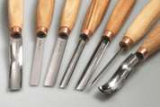 WOOD CARVING SET OF 7 CHISELS SC03 - GESCHMIEDETE SCHNITZMEISSEL