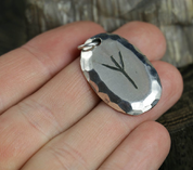 ALGIZ, RUNE, STERLING SILVER PENDANT - PENDANTS