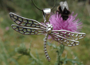 DRAGONFLY, SILVER PENDANT, AG 925 - PENDANTS