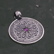 VESNA, SLAVIC SILVER JEWELRY, MORAVIA MAGNA, AMETHYST - PENDANTS