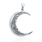 OAK MOON SILVER PENDANT, AG 925 - ANHÄNGER - SCHMUCK, SILBER