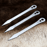 VETERAN WURFMESSER, 3ER-SET - POLIERT - SHARP BLADES - THROWING KNIVES