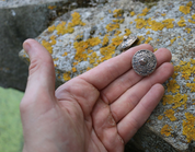 BROSCHE, WIKINGER, STORA RYK SCHWEDEN, BRONZE - KOSTÜM BROSCHEN, FIBULAE