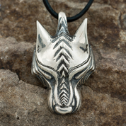 WARG, LOUP NORDIQUE, PENDENTIF VIKING, ARGENT STERLING - PENDENTIFS