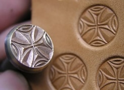 TEMPLAR CROSS, leather stamp