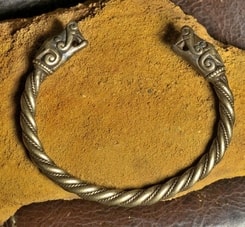 VIKING WOLF, bracelet from Burg, Sweden, tin