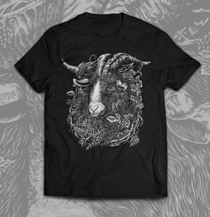 GOAT, men's T-shirt black, Druid collection