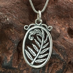 FERN, silver pendant