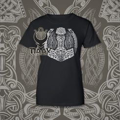 MJÖLLNIR women's B&W T-Shirt Naav