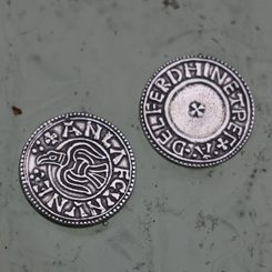 Anlaf Guthfrithsson, Northumbira-Wikingermünze, Replik, Silber 925