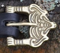 Viking Buckle, style Borre, pewter