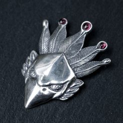 Oiseau de Feu, pendentif argent Ag 925 12g