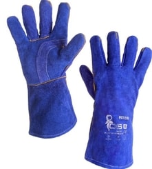 WELDING GLOVES, blue, size 11