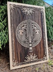 Gungnir Wall Decoration 45cm Oak