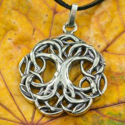 Arbor Vitae, arbre de vie, pendentif, argent