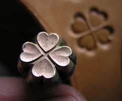 IRISH CLOVER, leather stamp