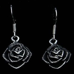 ROSES - silver earrings Ag 925