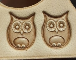 OWL, leather stamp