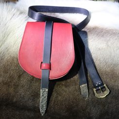 GOTLAND, Wikinger Ledertasche mit Gürtel