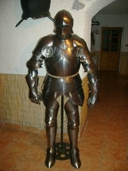 CUSTOM SUIT OF ARMOUR, polished plate armor, 1.5 mm