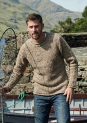 Irish Fisherman Roll Neck Sweater