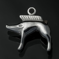 CELTIC BOAR, Neuvy-en-Sullias, silver pendant