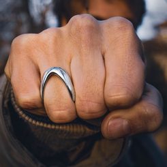 CELTIC RING, La Tene, Boii Tribes, central Europe, exact replica, silver 925